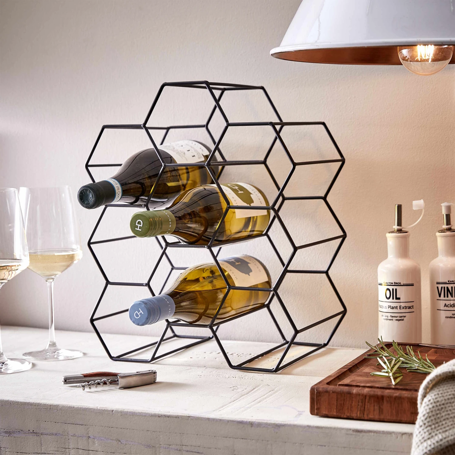 Weinregal für 9 Flaschen L 36 x H 30cm CUBICLE in Schwarz Weinregal Für 9 Flaschen L 36 X H 30cm CUBICLE In Schwarz -Butlers butlers weinregal fur 9 flaschen l 36 x h 30cm cubicle in schwarz 1