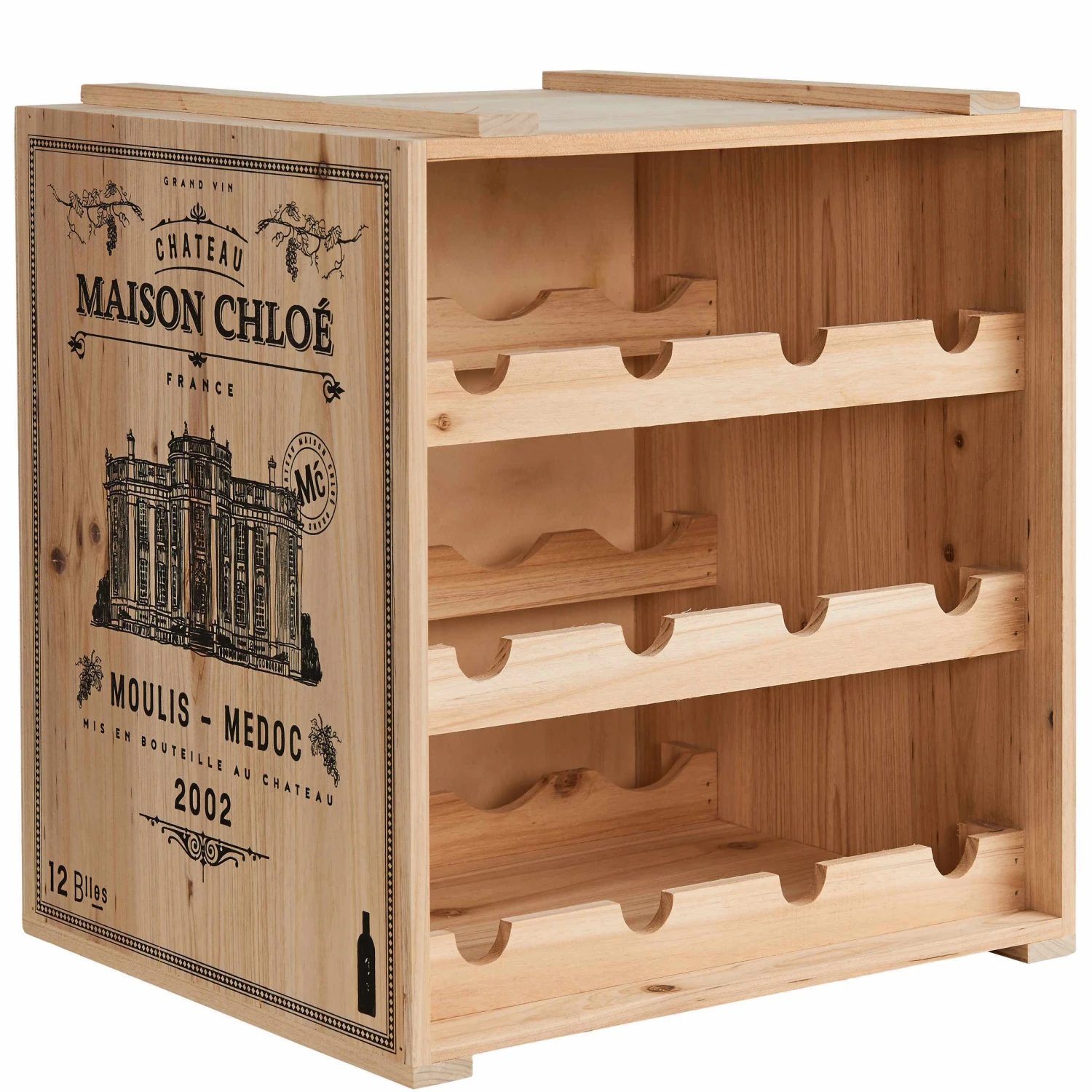 Weinregal VINOTHEK in Natur Weinregal VINOTHEK In Natur -Butlers butlers weinregal vinothek in natur 2