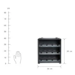 Weinregal VINOTHEK In Taupe -Butlers butlers weinregal vinothek in taupe 3
